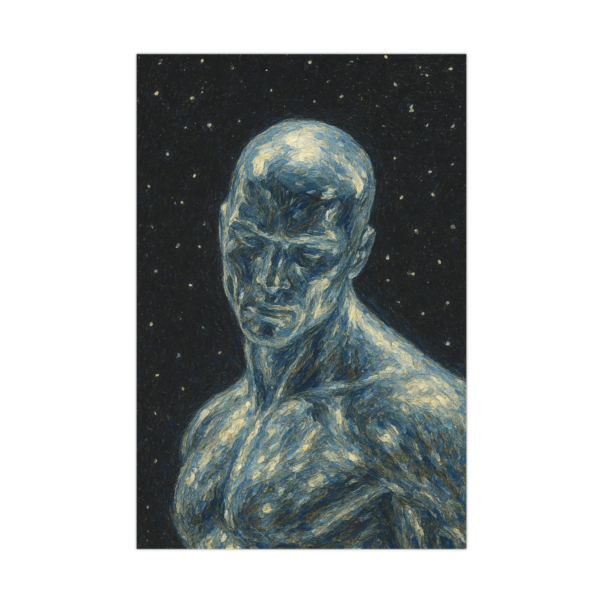 Silver Surfer Poster – Cosmic Serenity Wall Art | Space Traveler Canvas Print