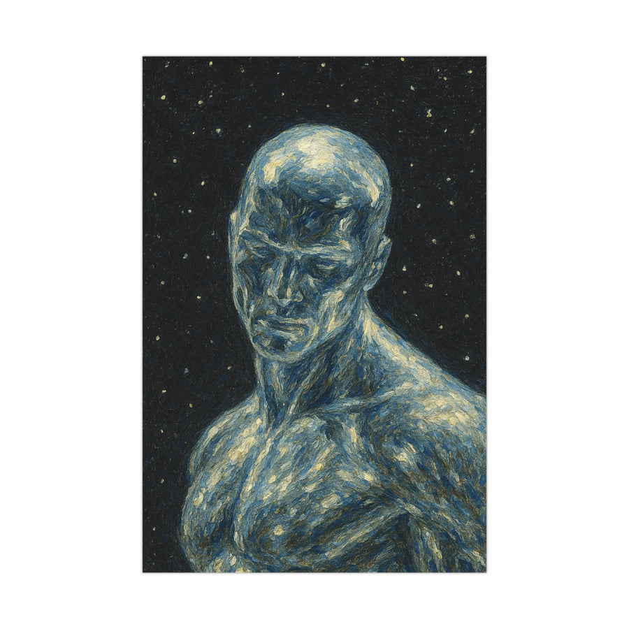 Silver Surfer Poster – Cosmic Serenity Wall Art | Space Traveler Canvas Print