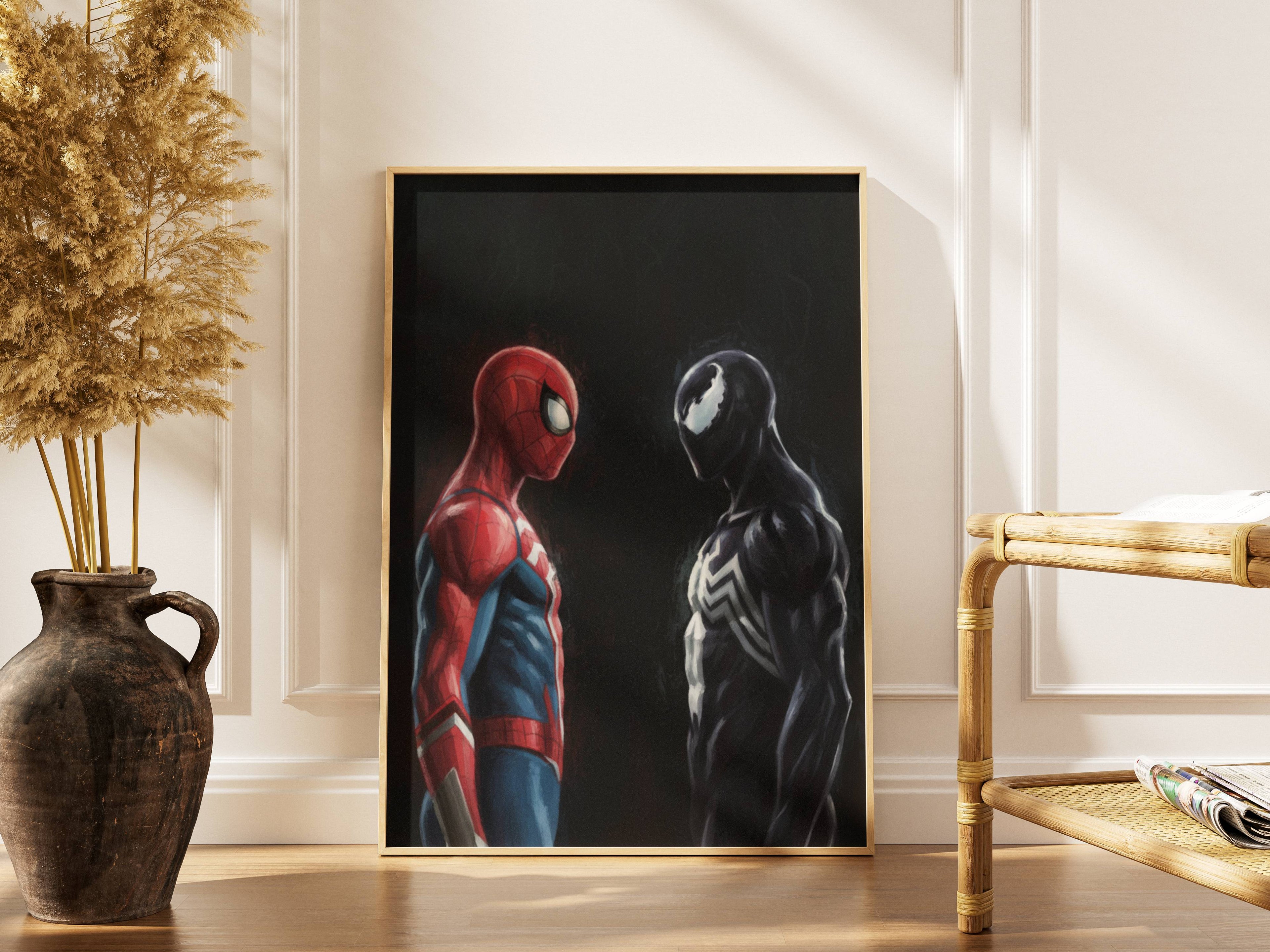 Dynamic Duel Wall Art – Hero vs Dark Rival Poster