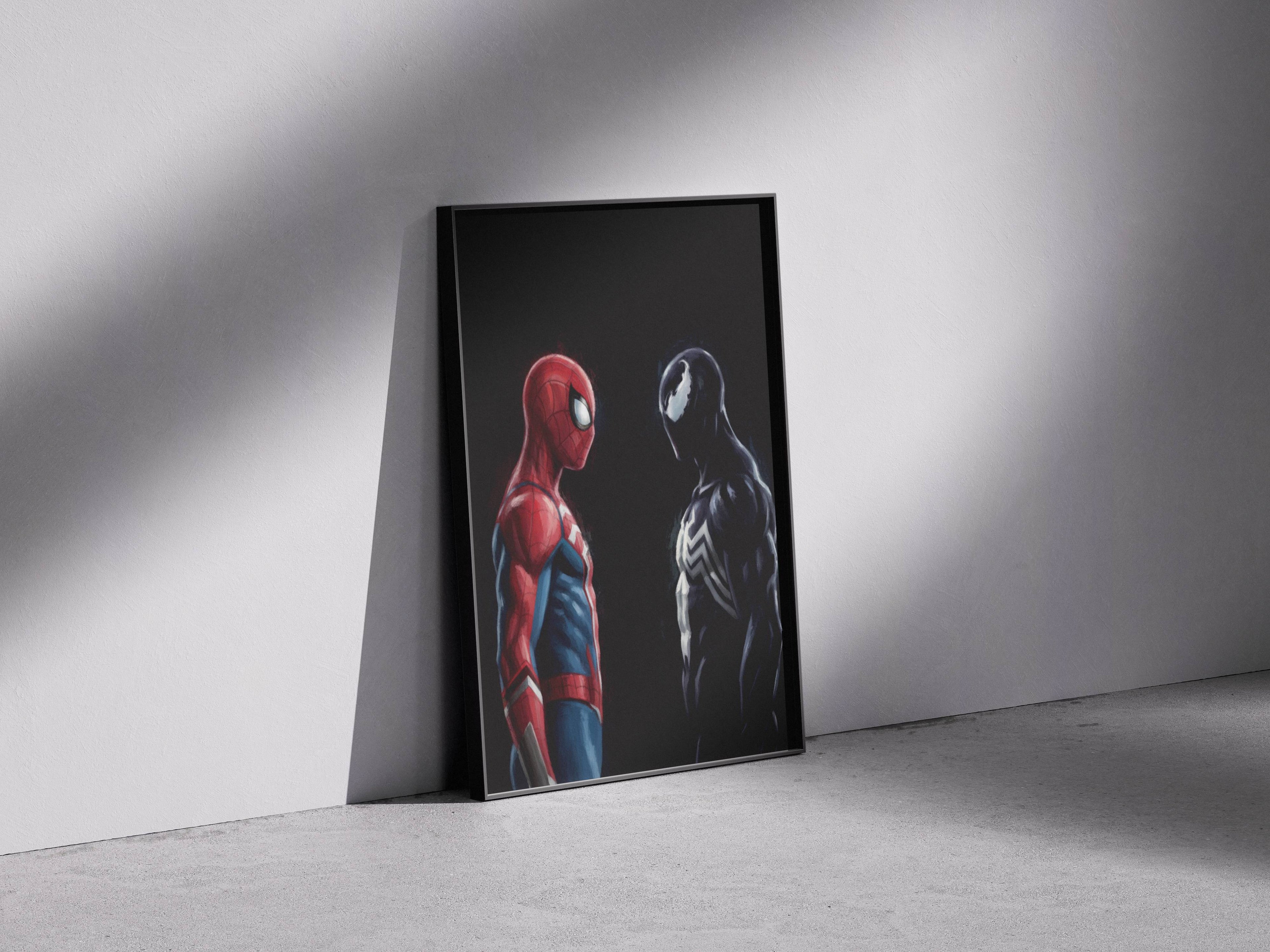 Dynamic Duel Wall Art – Hero vs Dark Rival Poster