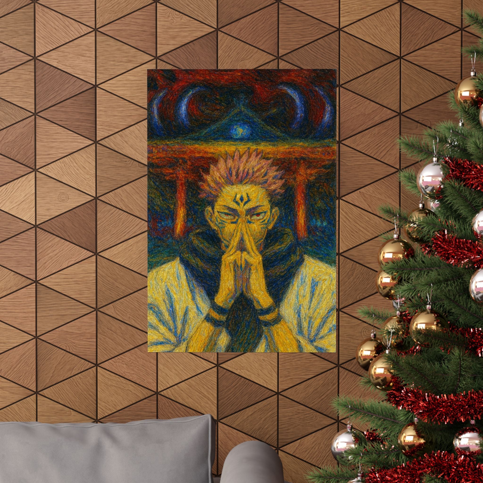 Ryomen Sukuna Poster – Jujutsu Kaisen Anime Wall Art | King of Curses Print