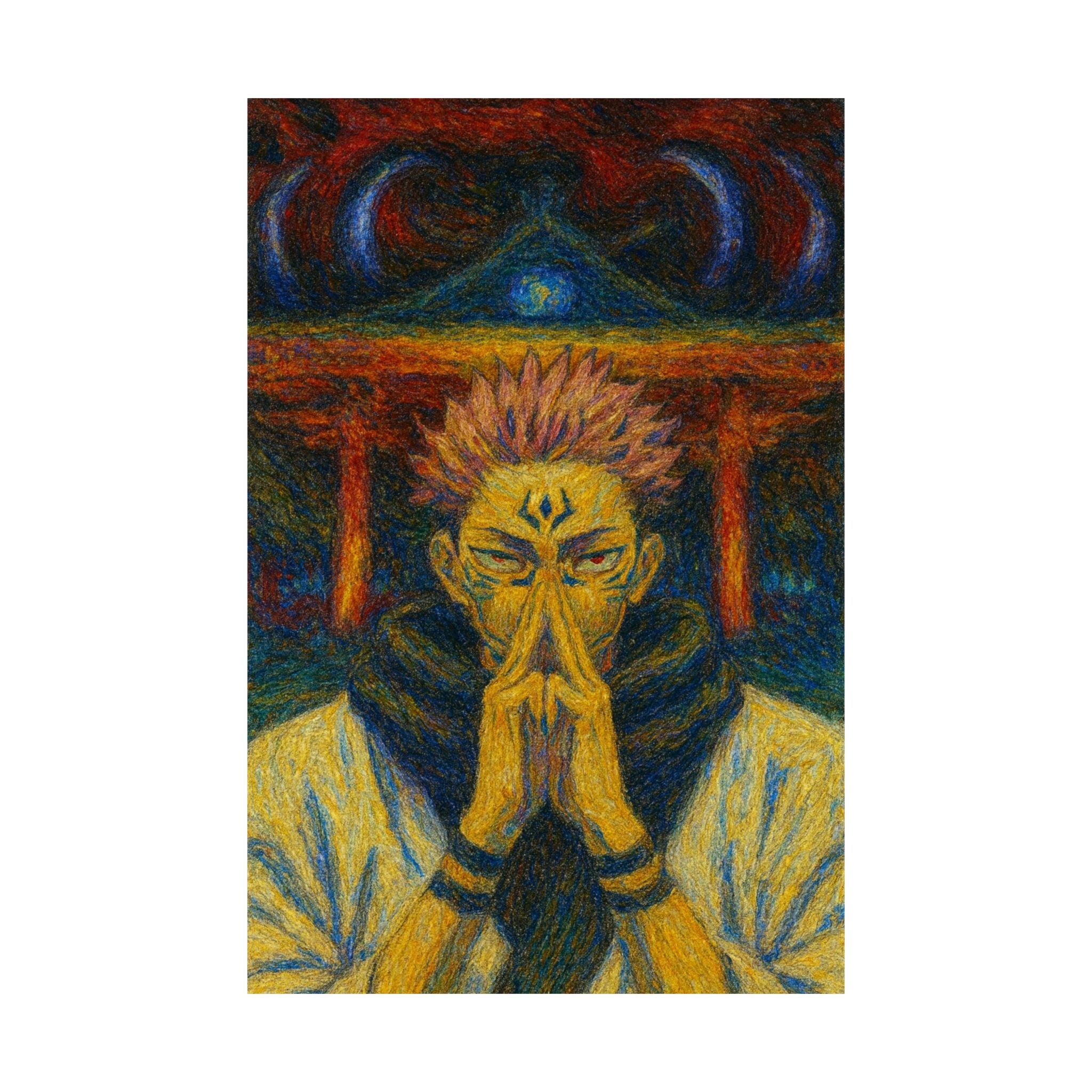 Ryomen Sukuna Poster – Jujutsu Kaisen Anime Wall Art | King of Curses Print