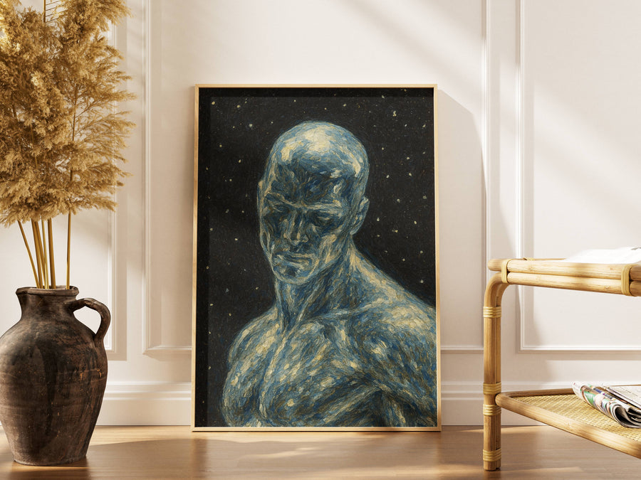 Silver Surfer Poster – Cosmic Serenity Wall Art | Space Traveler Canvas Print