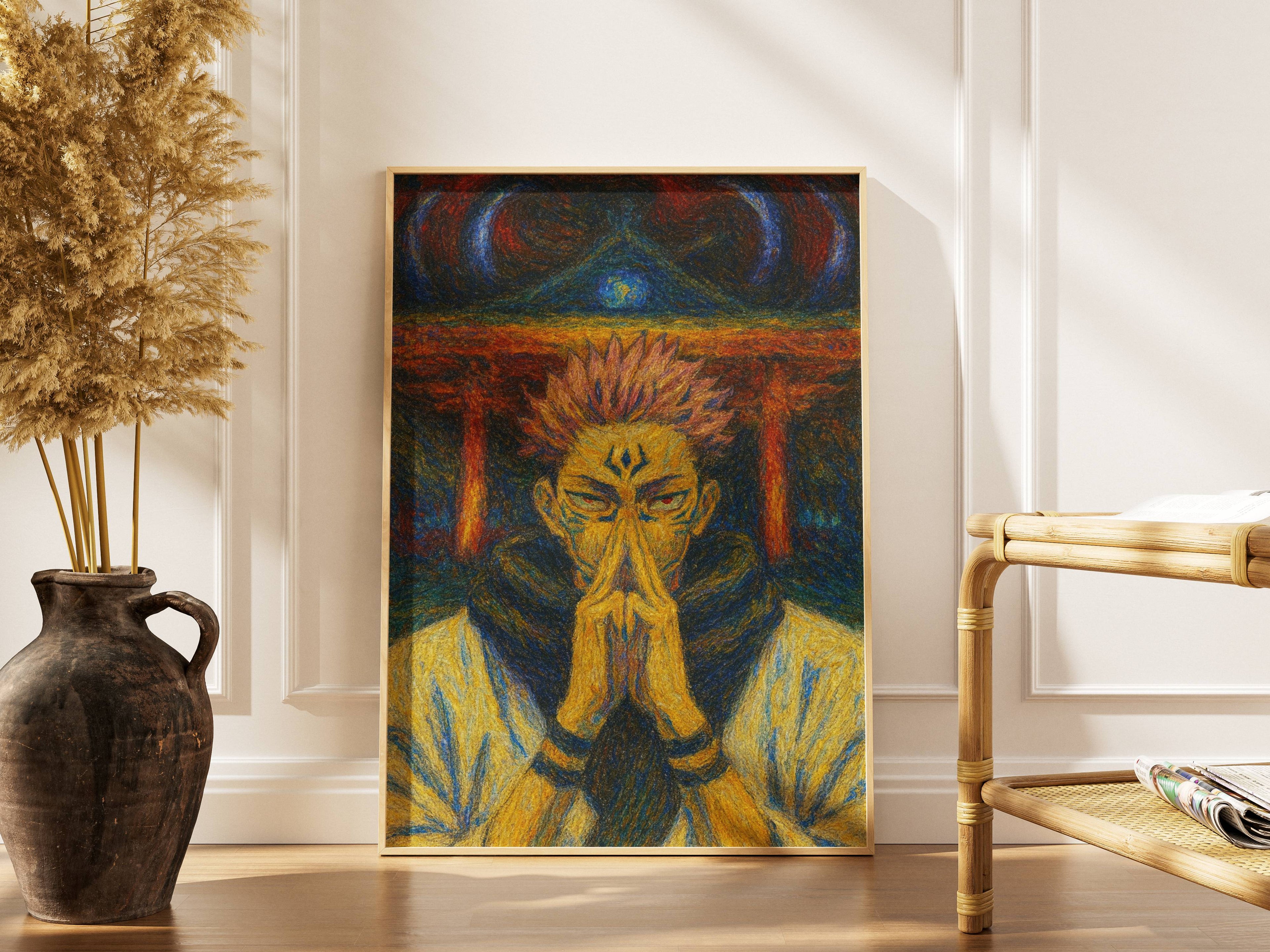 Ryomen Sukuna Poster – Jujutsu Kaisen Anime Wall Art | King of Curses Print