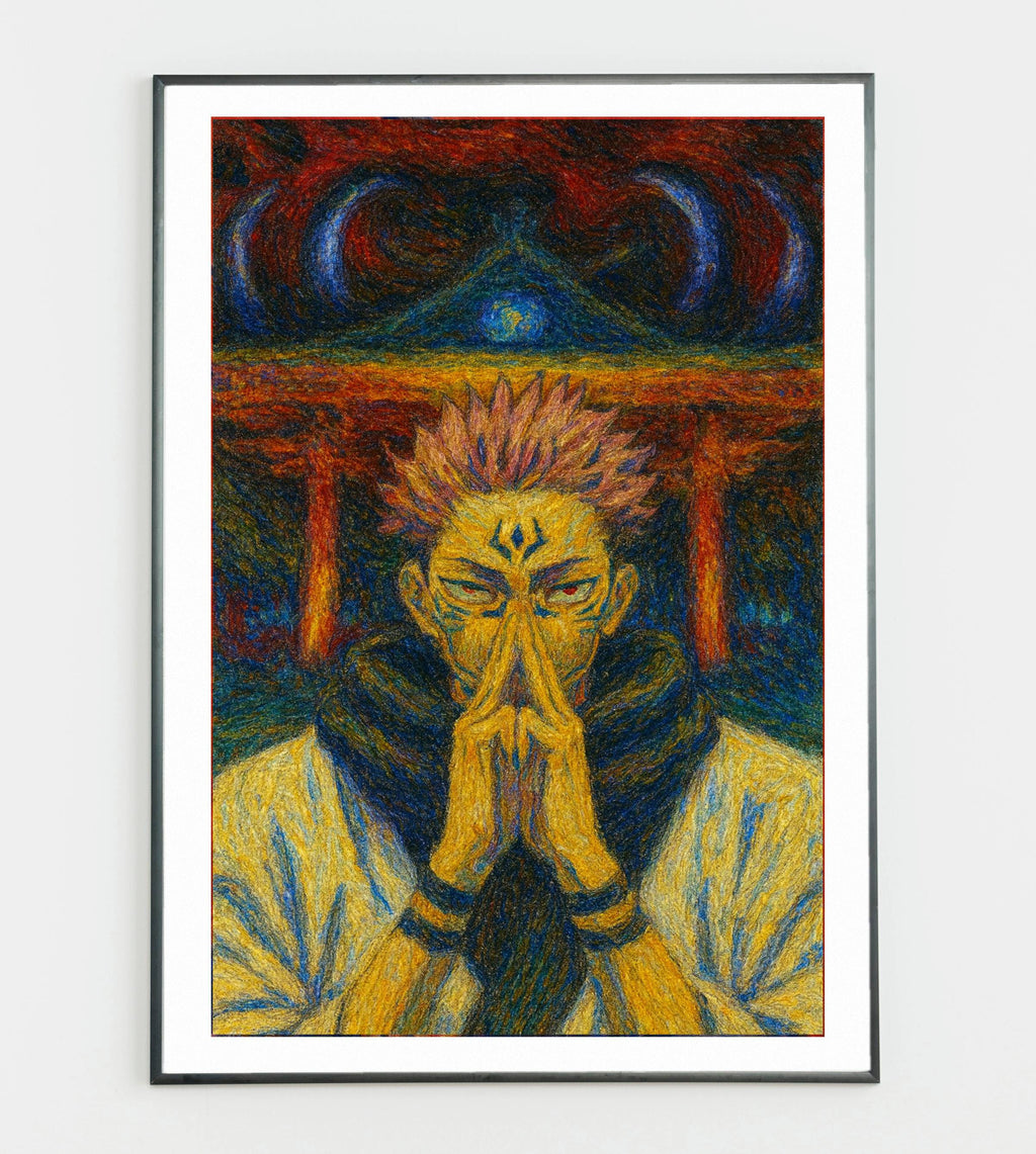 Ryomen Sukuna Poster – Jujutsu Kaisen Anime Wall Art | King of Curses Print