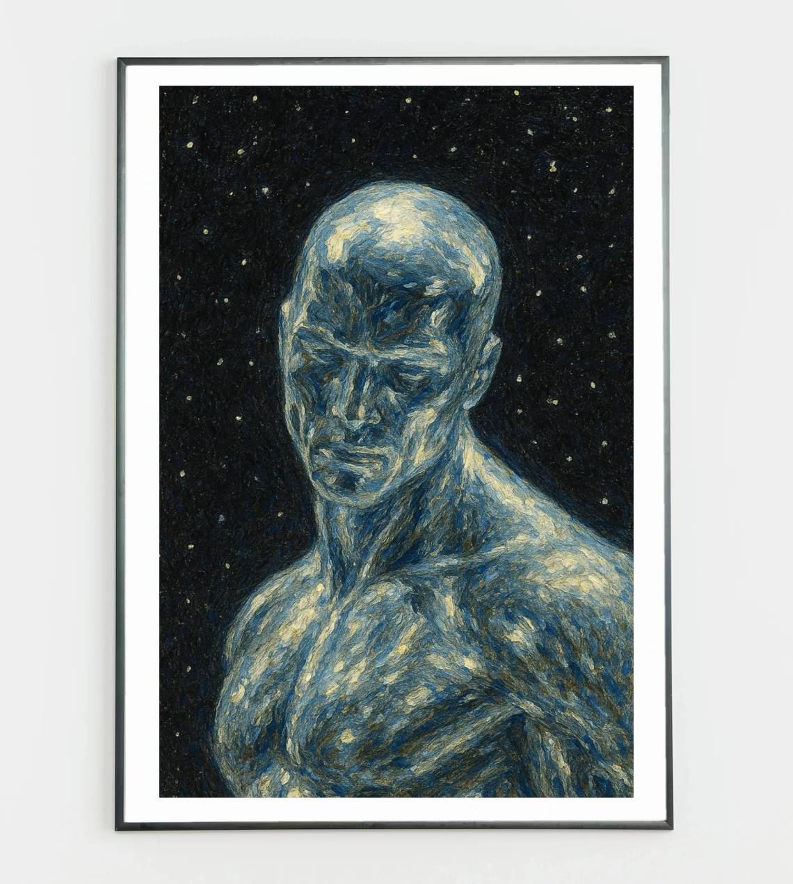 Silver Surfer Poster – Cosmic Serenity Wall Art | Space Traveler Canvas Print
