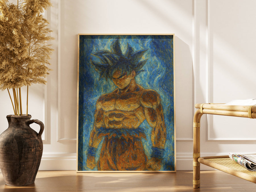 Ultra Instinct Saiyan Poster – Limit Break Wall Art | Dynamic Anime Canvas Print